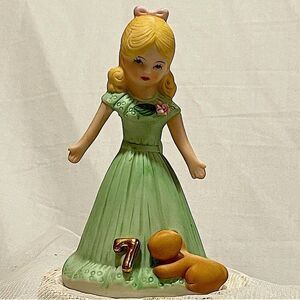 7th birthday cake topper Growing up birthday girls vintage Enesco